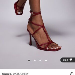 Caged strappy heels sandals | ASOS DESIGN Nobel style